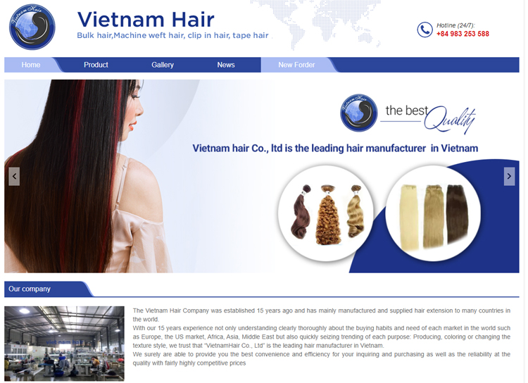 VIETNAM HAIR COMPANY, producing wigs, uses MSD1000-160, drying for wigs, eyelashs