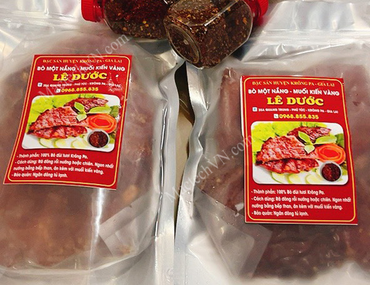 Le Duoc dried beef, facility in Gia Lai, dried on MSD500 dryer