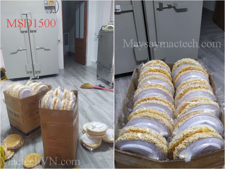 Nam Chi crispy rice cracker, Thanh Hoa provice, use Mactech dryer