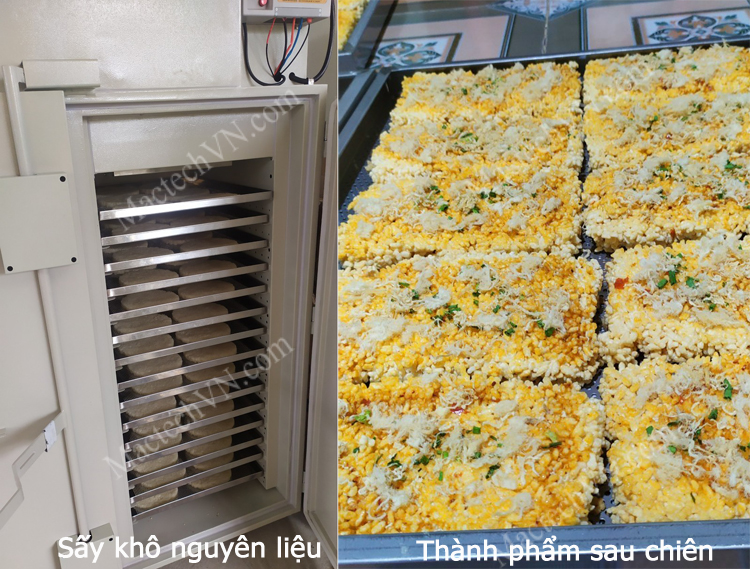 Nam Chi crispy rice cracker, Thanh Hoa provice, use Mactech dryer