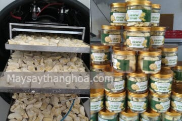 Thanh Hung Agriculture Company, produces crispy dried durian