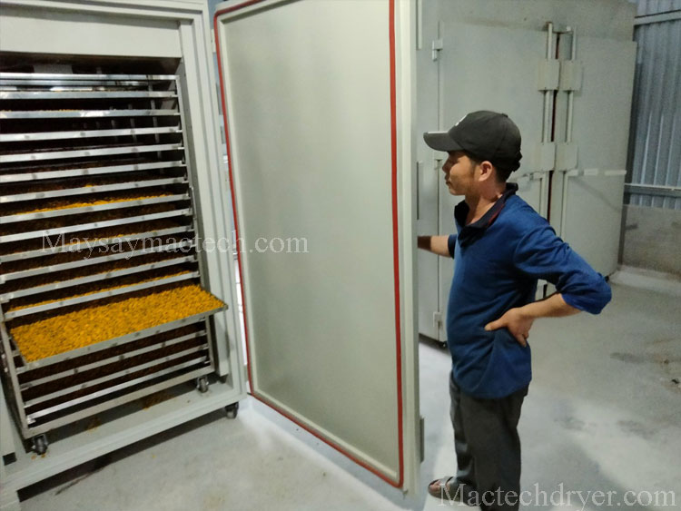 Chrysanthemum drying facility, Hoa Thien Phu Cooperative